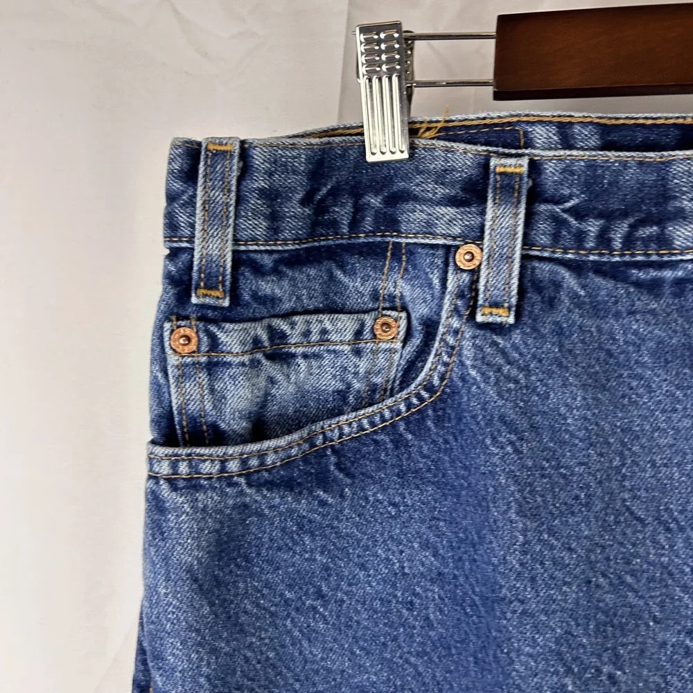 Vtg Levis 505 Jeans Mens 40x30 38x30 Blue Denim Regular Fit Straight Leg USA 90s